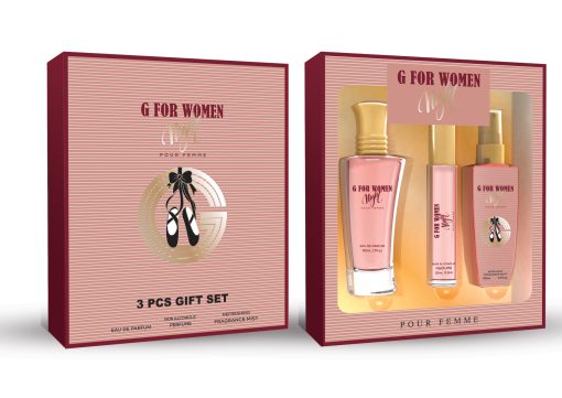 Set cadou parfum dama G For Woman, 3 piese