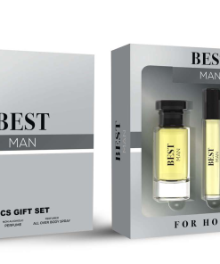 Set parfum cadou barbati, Best Man, apa de parfum 50 ml, roll-on 15ml, spray corp 50ml